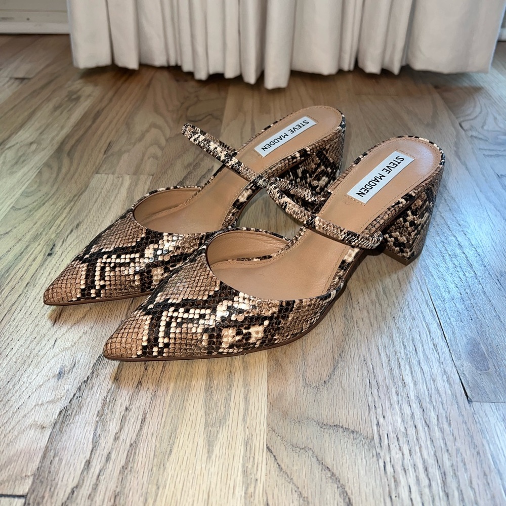 Steve Madden Snake Heels